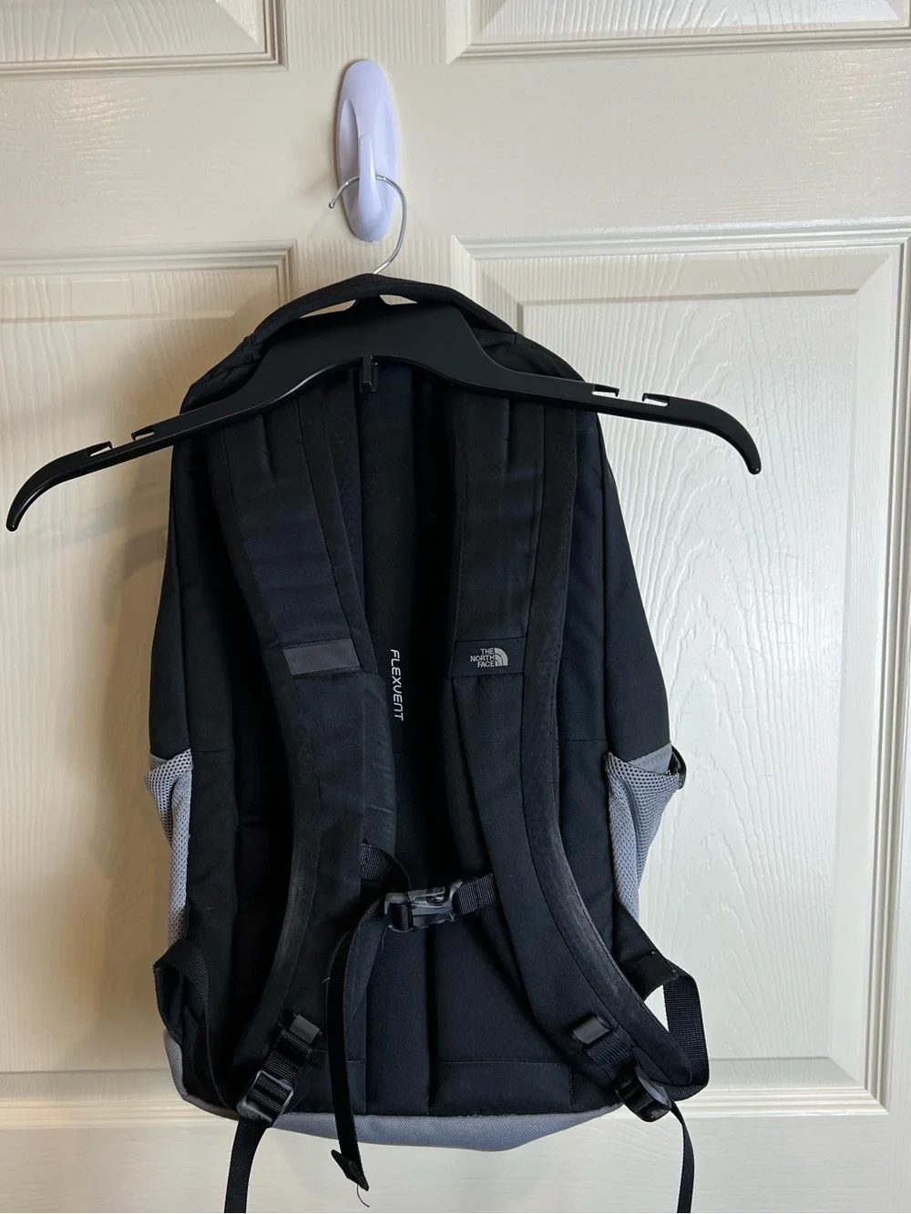 The North Face Light Gray Crestone Backpack with Black Accents